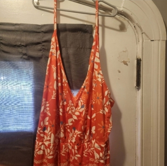 NWOT SHEIN 4x gorgeous orange summer jumpsuit - Picture 4 of 8